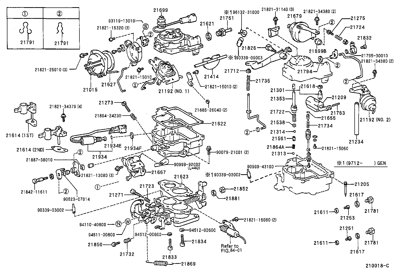  TERCEL |  CARBURETOR