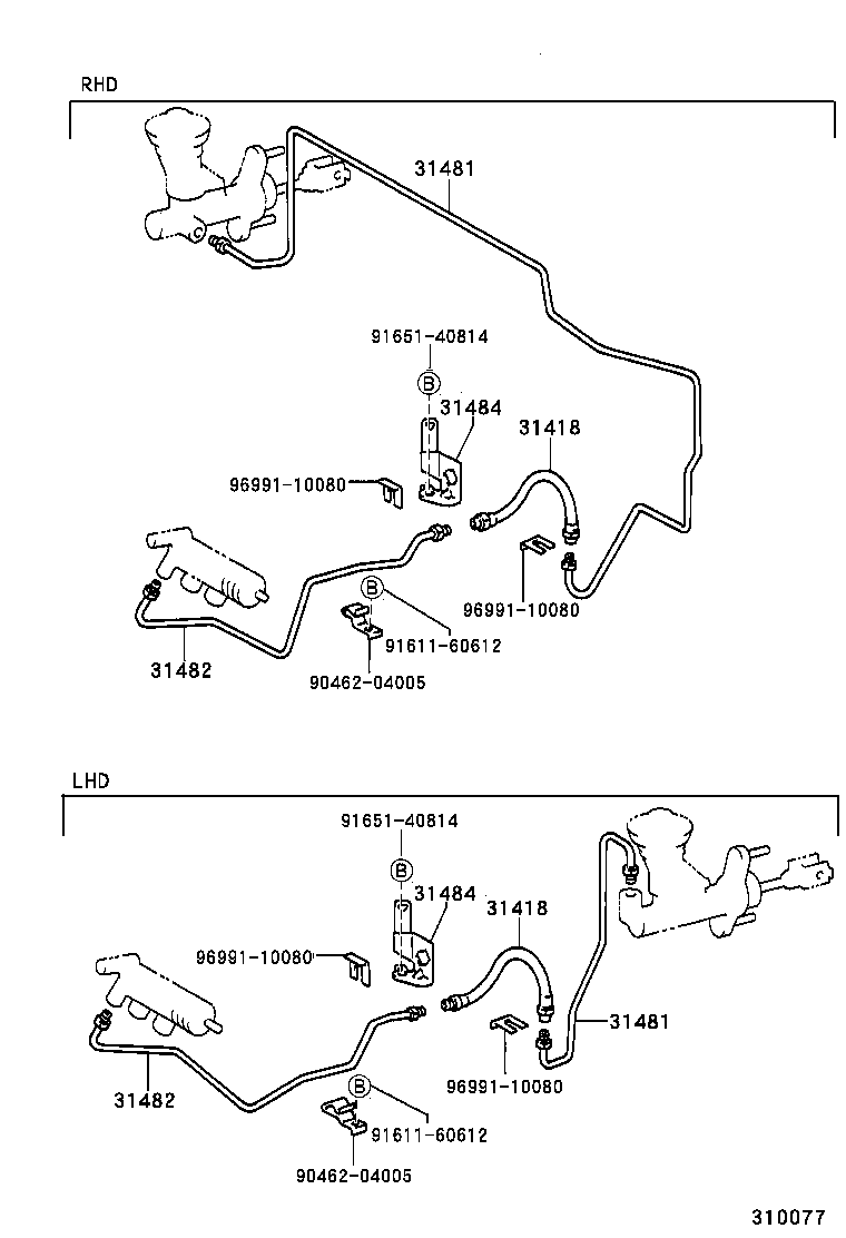  TERCEL |  CLUTCH PEDAL FLEXIBLE HOSE