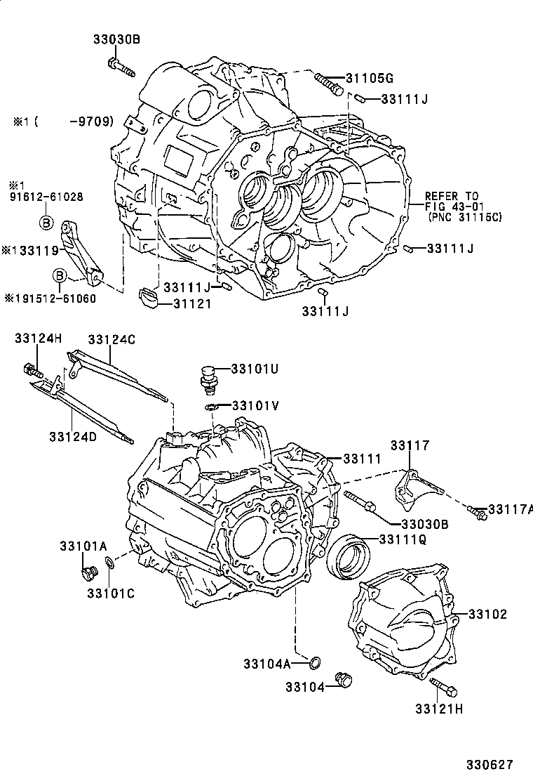  RAV4 |  CLUTCH HOUSING TRANSMISSION CASE MTM