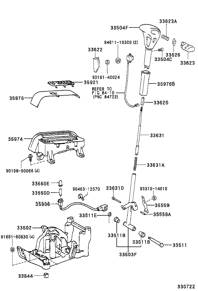  CAMRY JPP SED |  SHIFT LEVER RETAINER