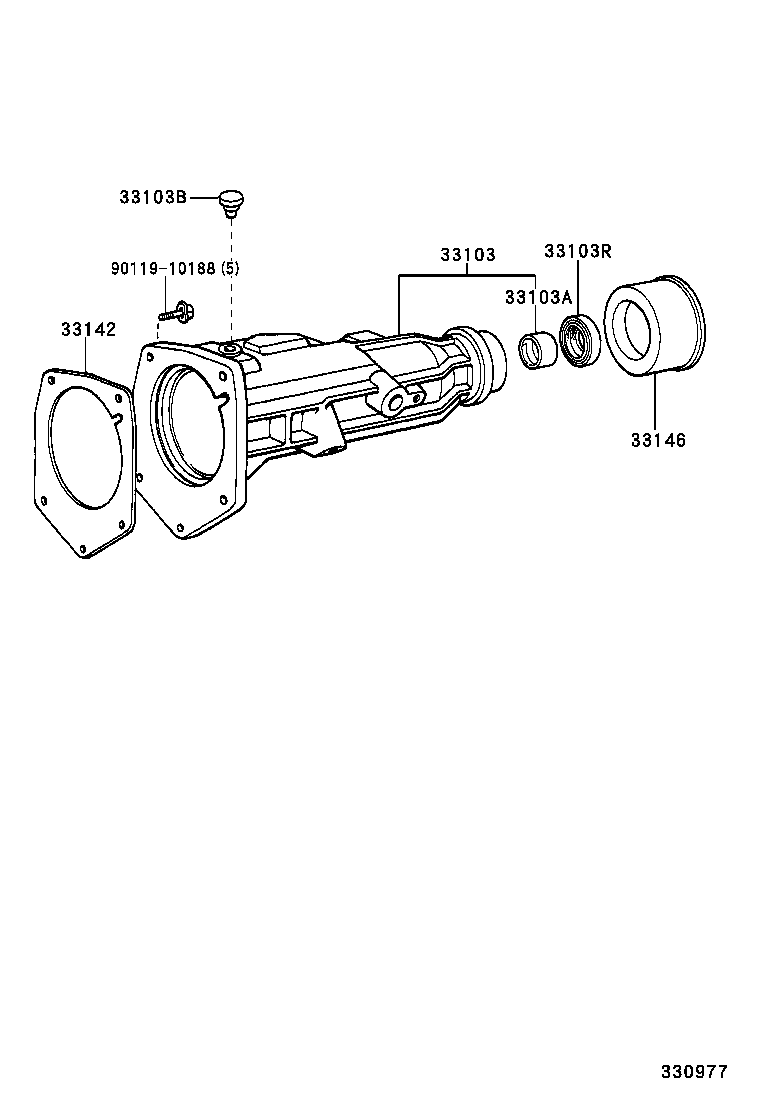  HILUX 2WD |  EXTENSION HOUSING MTM