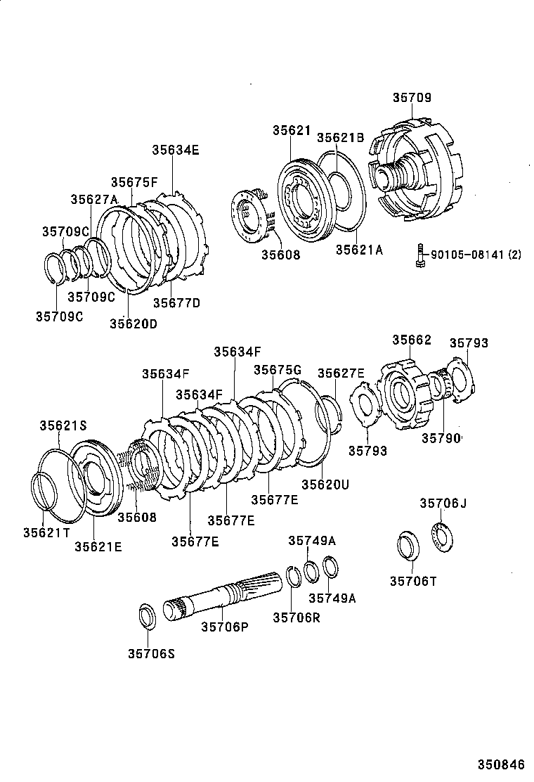  CROWN |  CENTER SUPPORT PLANETARY SUN GEAR ATM