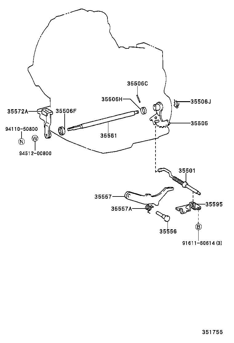  STARLET |  THROTTLE LINK VALVE LEVER ATM