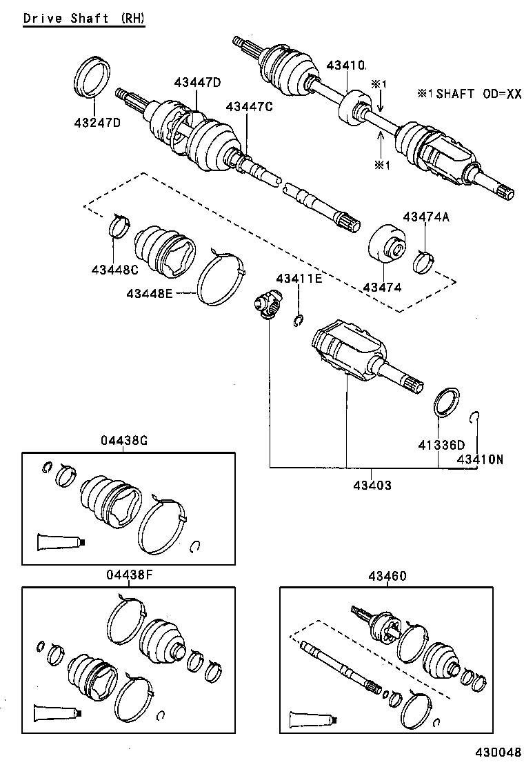 TERCEL |  FRONT DRIVE SHAFT