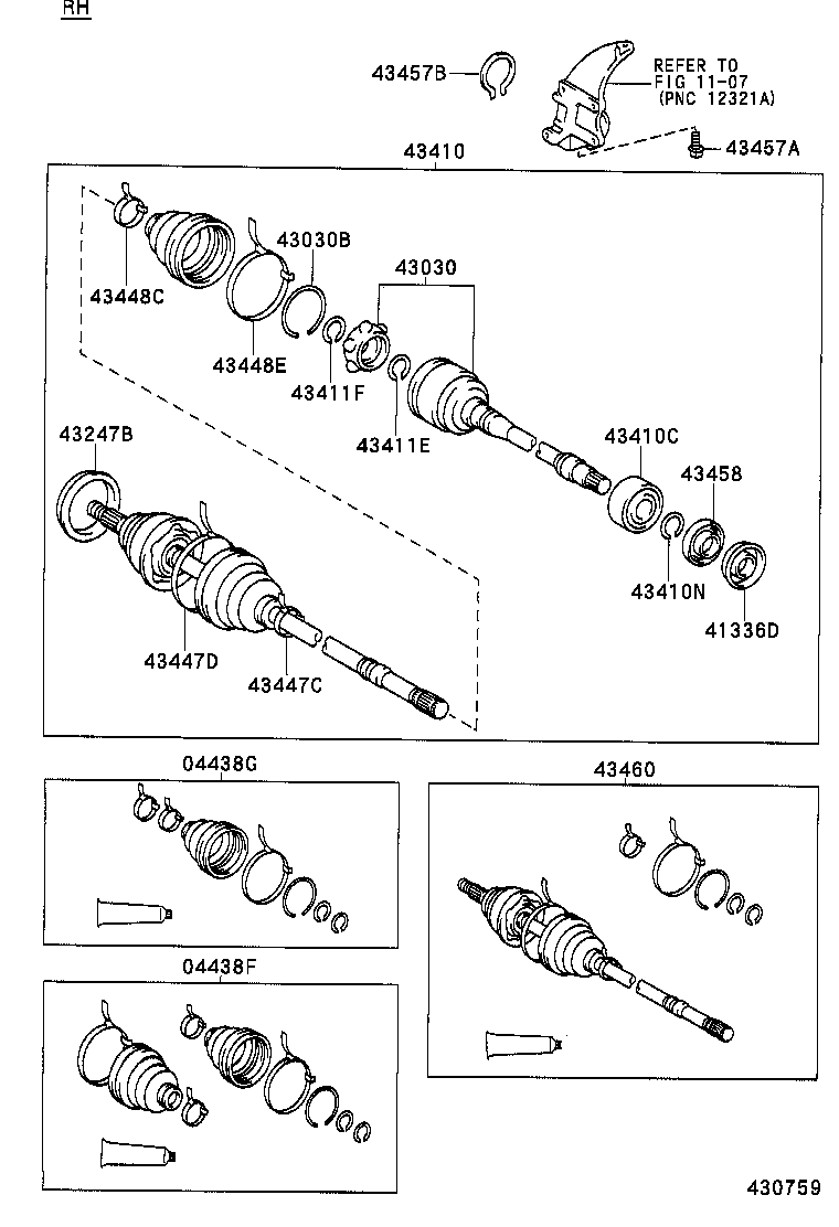  CAMRY JPP SED |  FRONT DRIVE SHAFT
