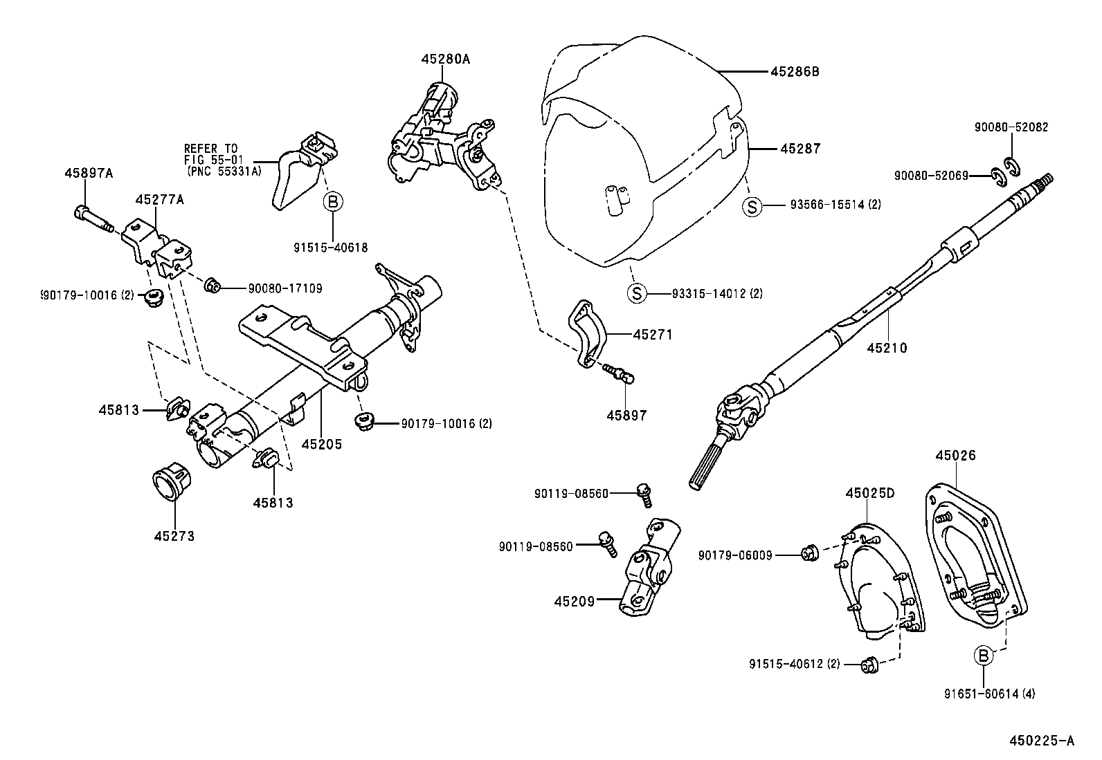  SOLUNA |  STEERING COLUMN SHAFT