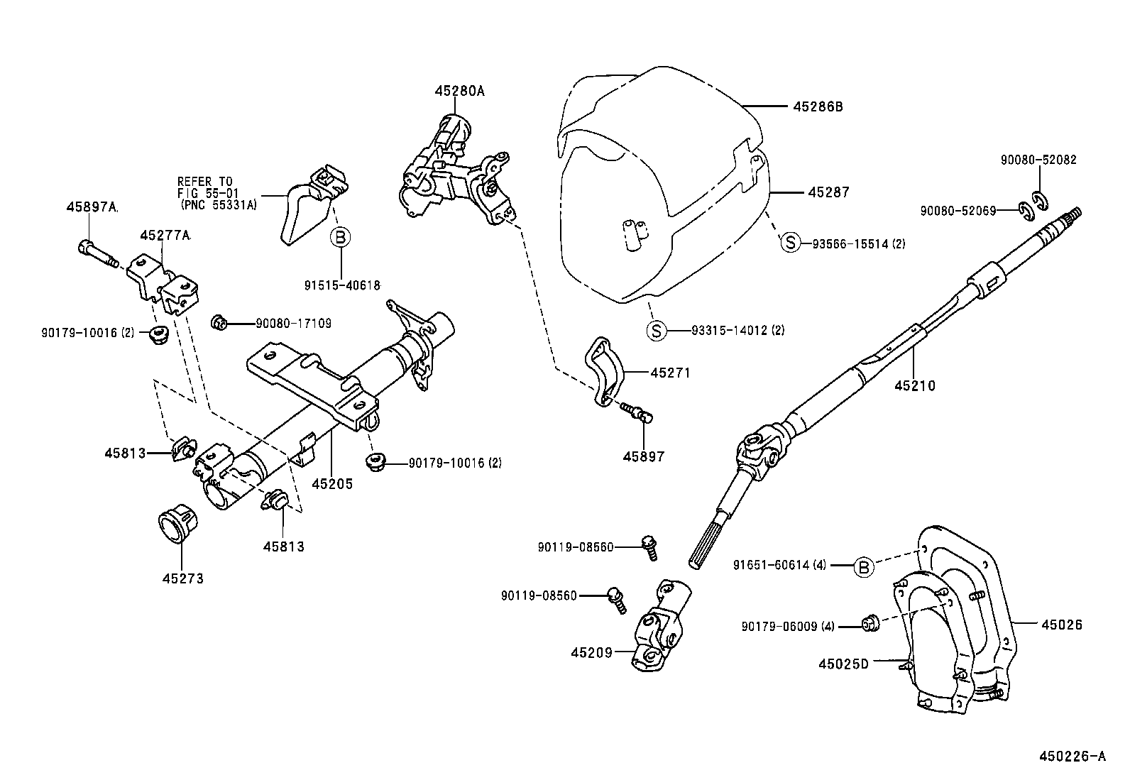  SOLUNA |  STEERING COLUMN SHAFT