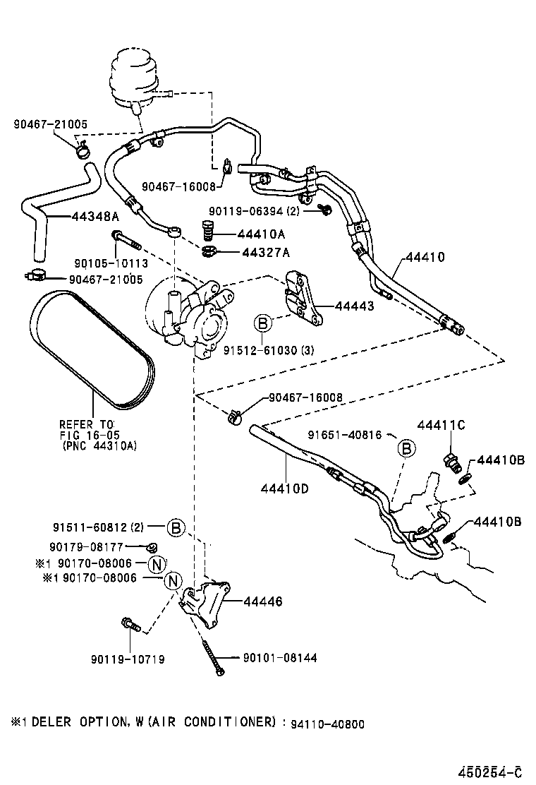  TERCEL |  POWER STEERING TUBE