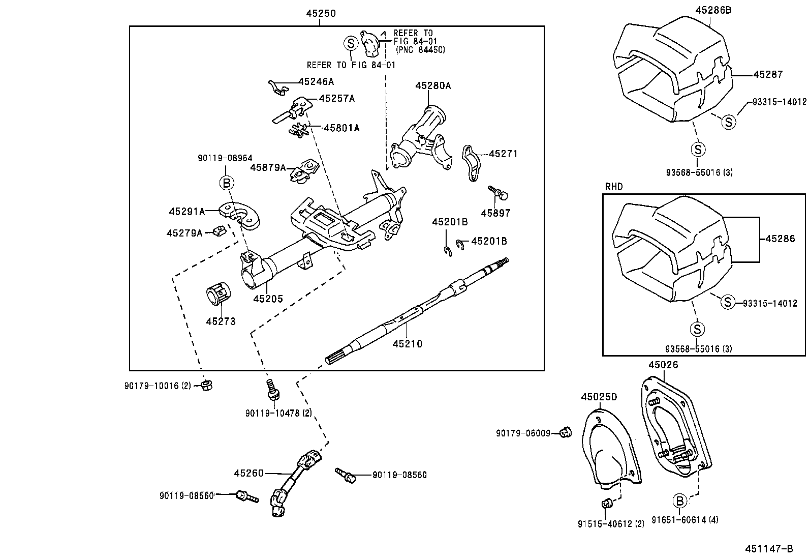  TERCEL |  STEERING COLUMN SHAFT