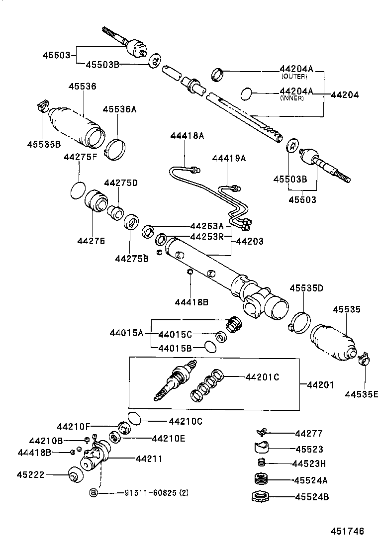  LITEACE |  FRONT STEERING GEAR LINK