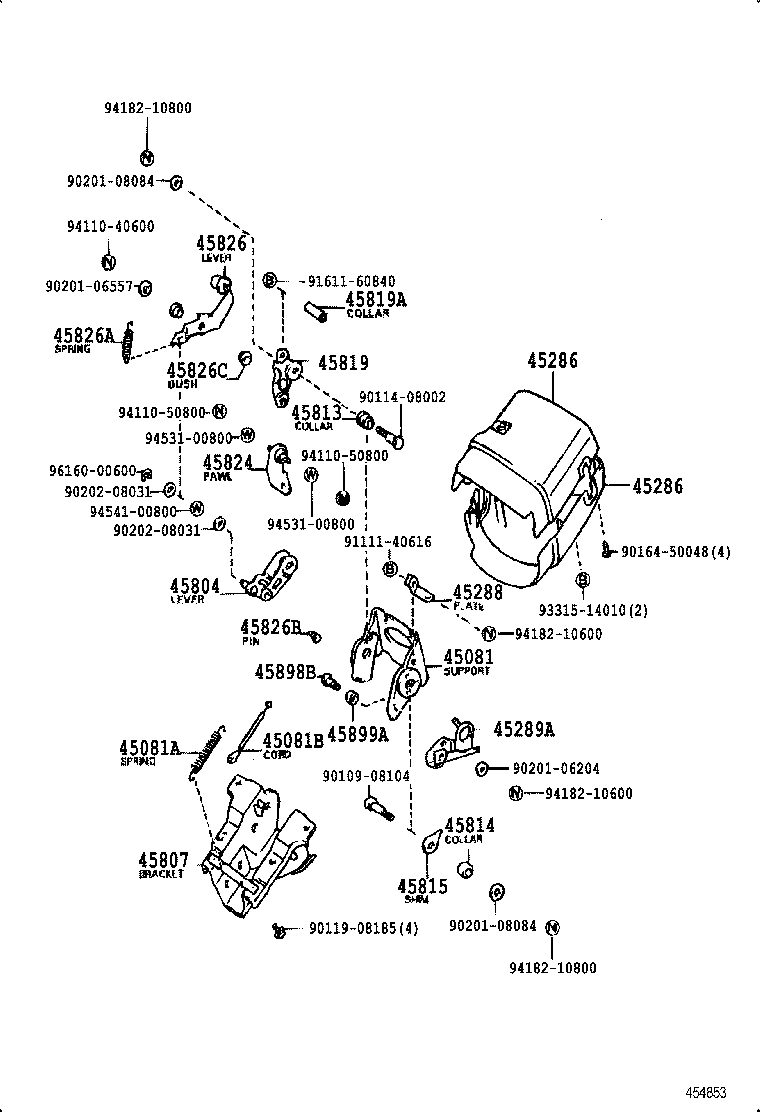  LITEACE VAN WAGON |  STEERING COLUMN SHAFT