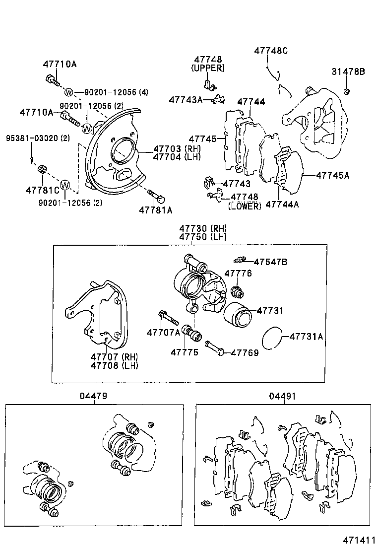 LITEACE VAN WAGON |  FRONT DISC BRAKE CALIPER DUST COVER