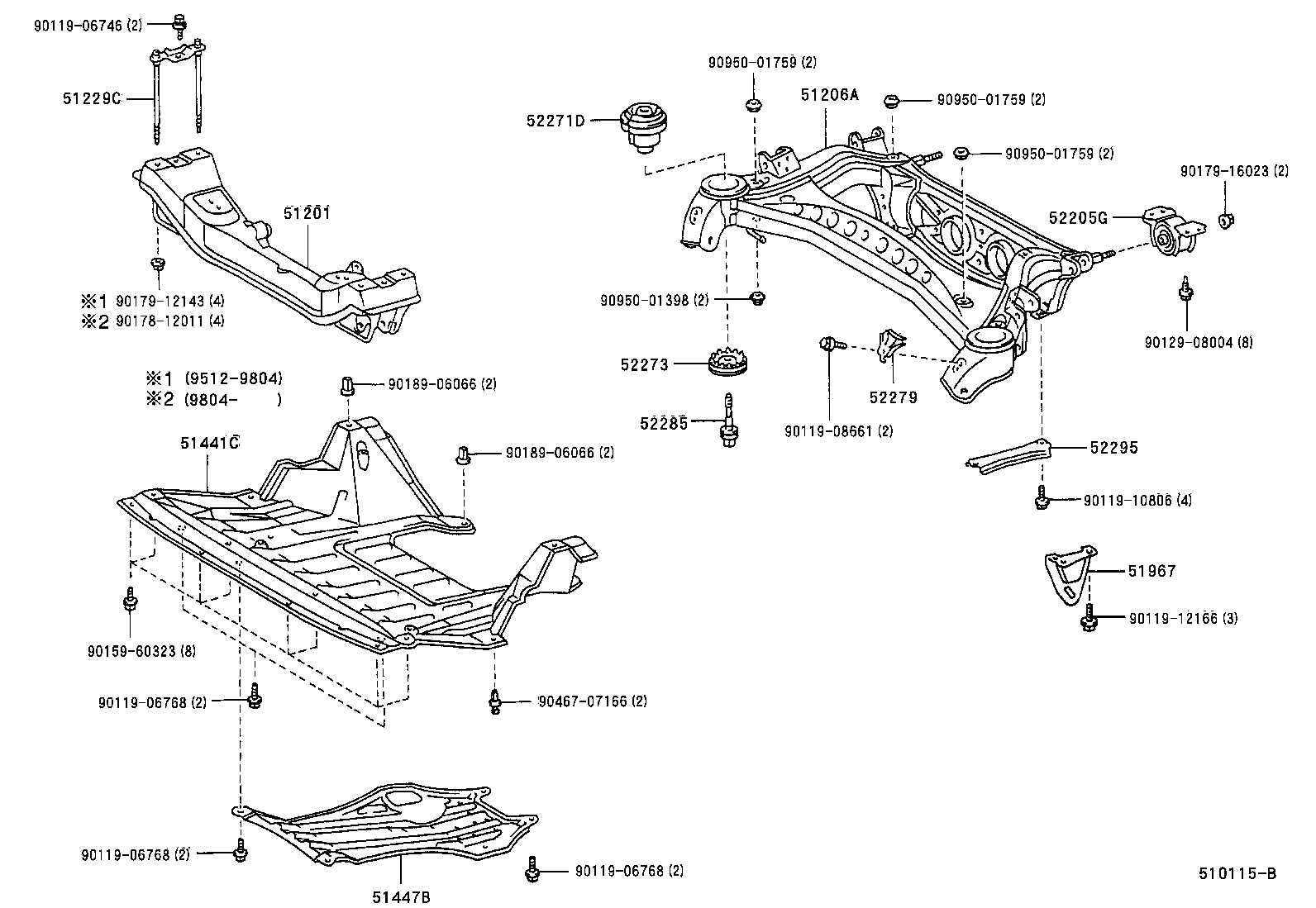  CROWN |  SUSPENSION CROSSMEMBER UNDER COVER