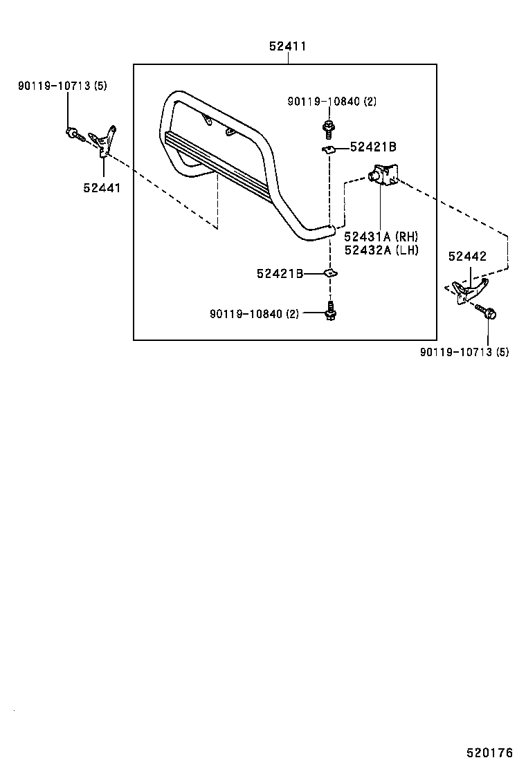  RAV4 |  FRONT BUMPER BUMPER STAY