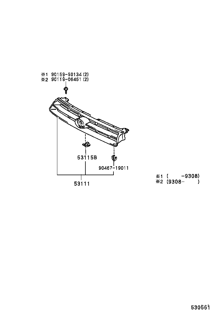  CAMRY JPP SED |  RADIATOR GRILLE
