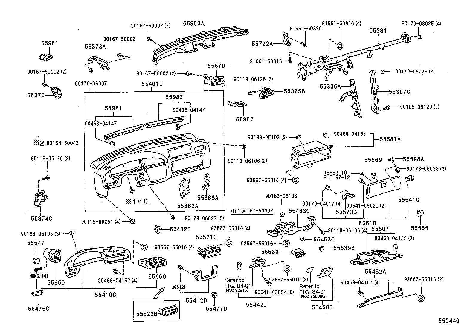  CAMRY JPP SED |  INSTRUMENT PANEL GLOVE COMPARTMENT