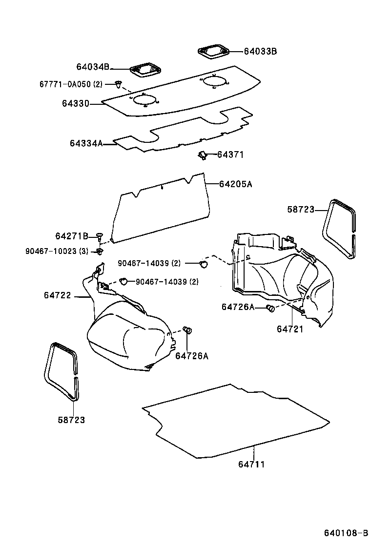  SOLUNA |  PACKAGE TRAY PANEL LUGGAGE COMPARTMENT MAT