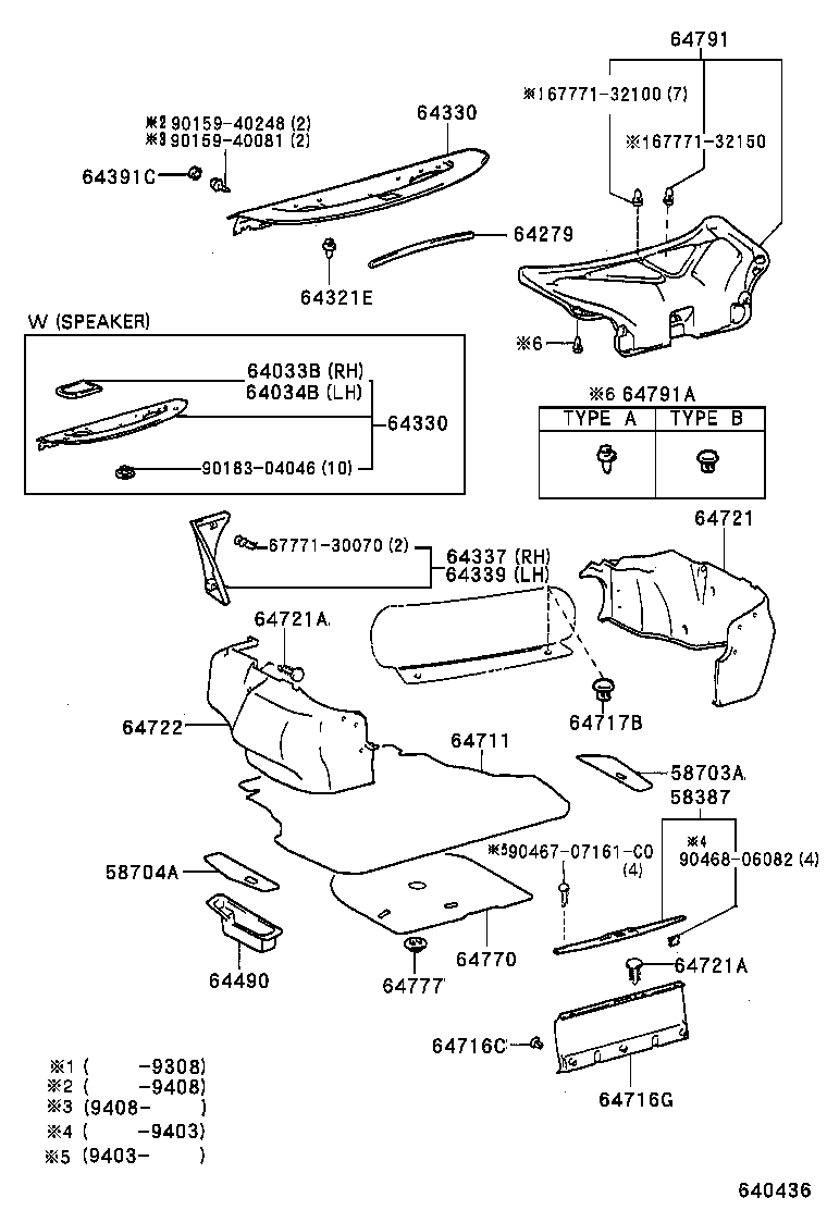  CAMRY JPP SED |  PACKAGE TRAY PANEL LUGGAGE COMPARTMENT MAT