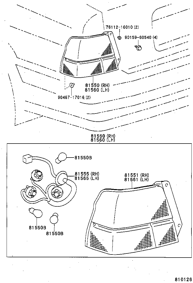  TERCEL |  REAR COMBINATION LAMP