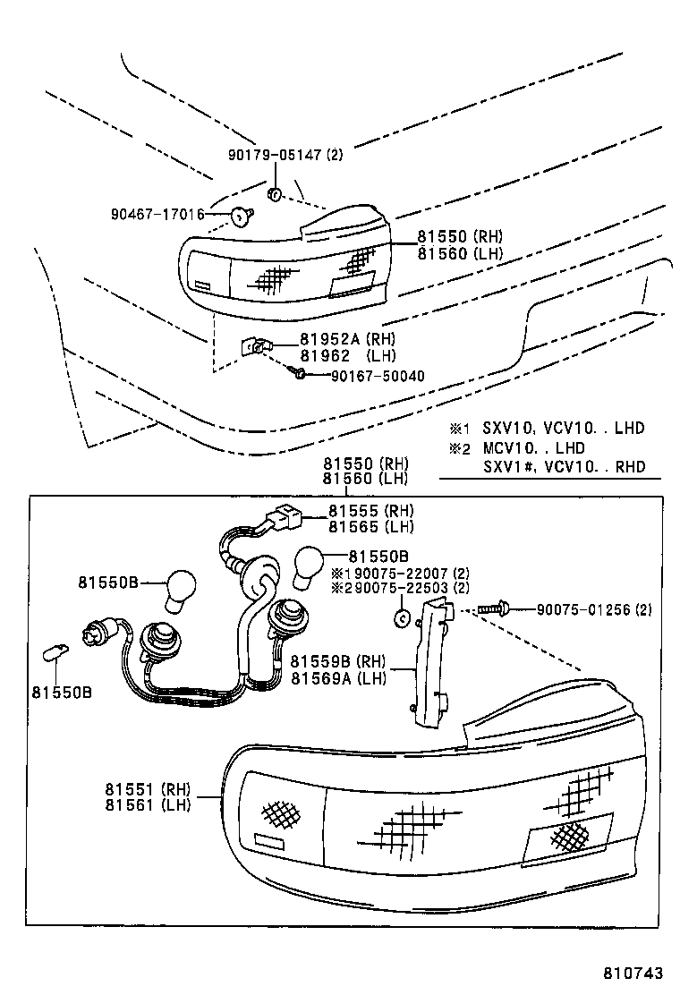  CAMRY JPP SED |  REAR COMBINATION LAMP