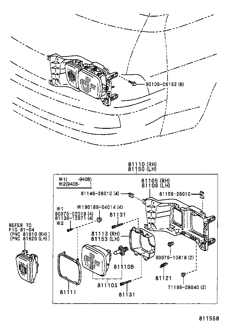  LITEACE VAN WAGON |  HEADLAMP