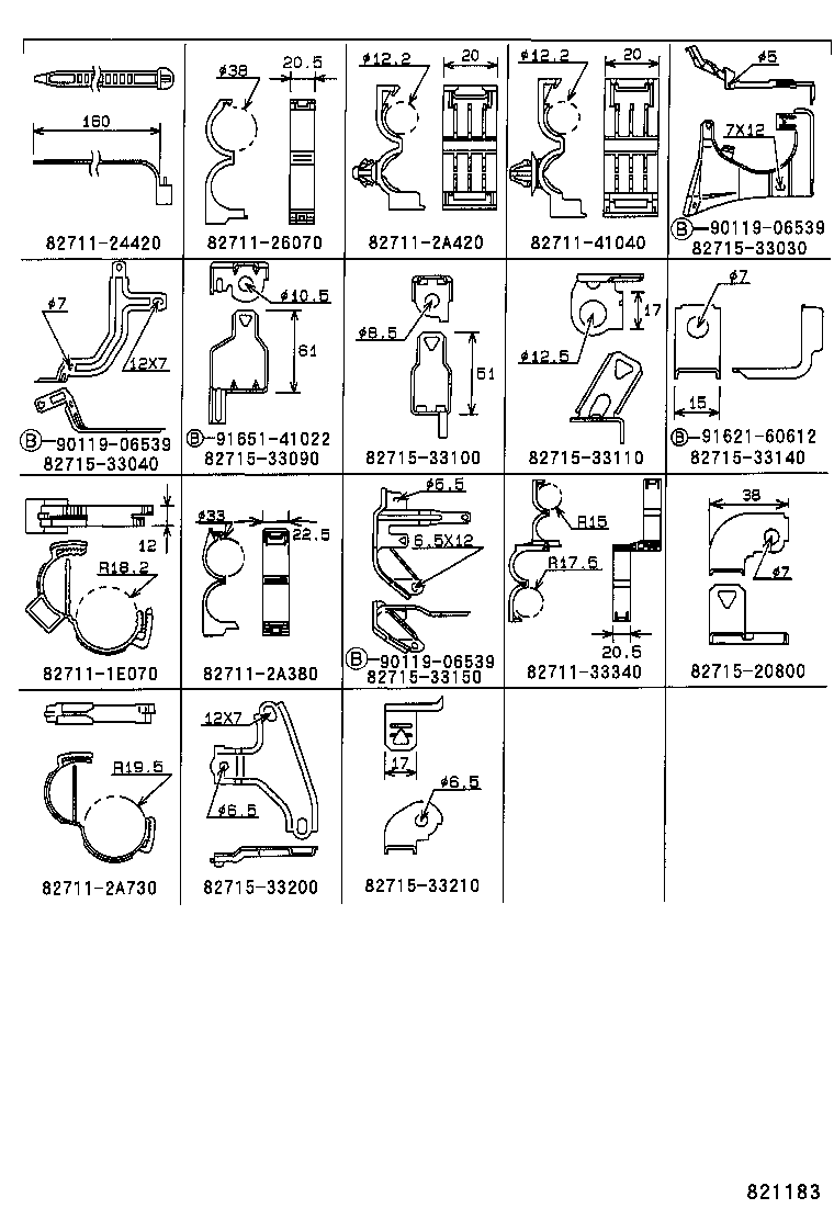  CAMRY JPP SED |  WIRING CLAMP