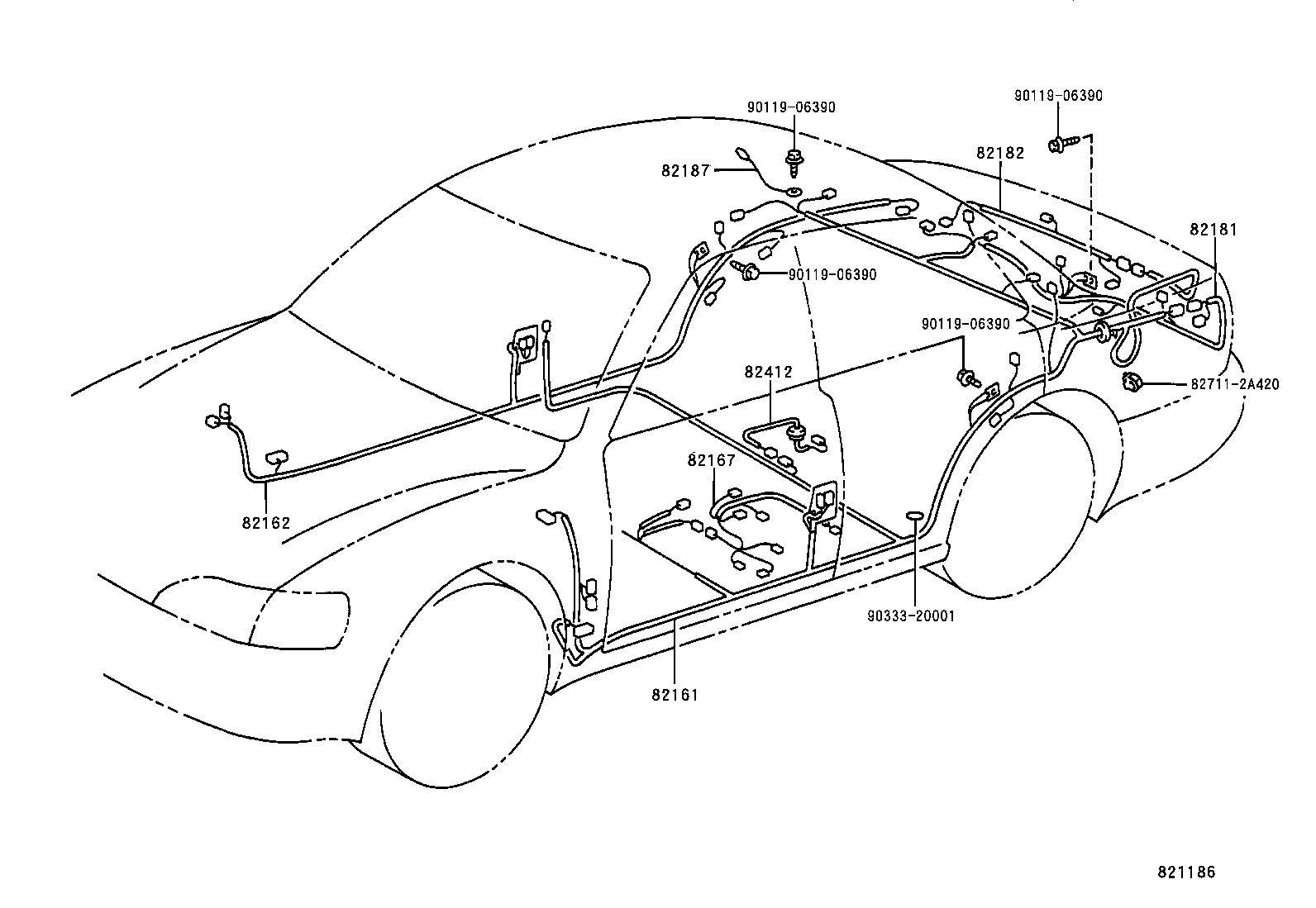  CAMRY JPP SED |  WIRING CLAMP