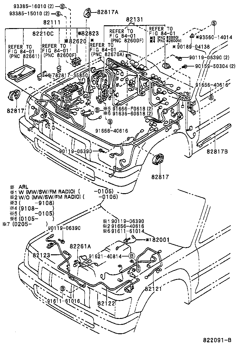  HILUX 2WD |  WIRING CLAMP