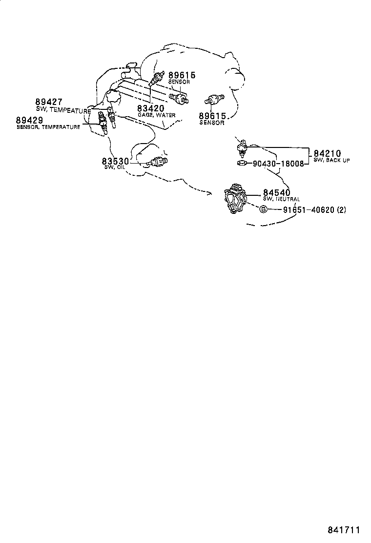  CAMRY JPP SED |  SWITCH RELAY COMPUTER
