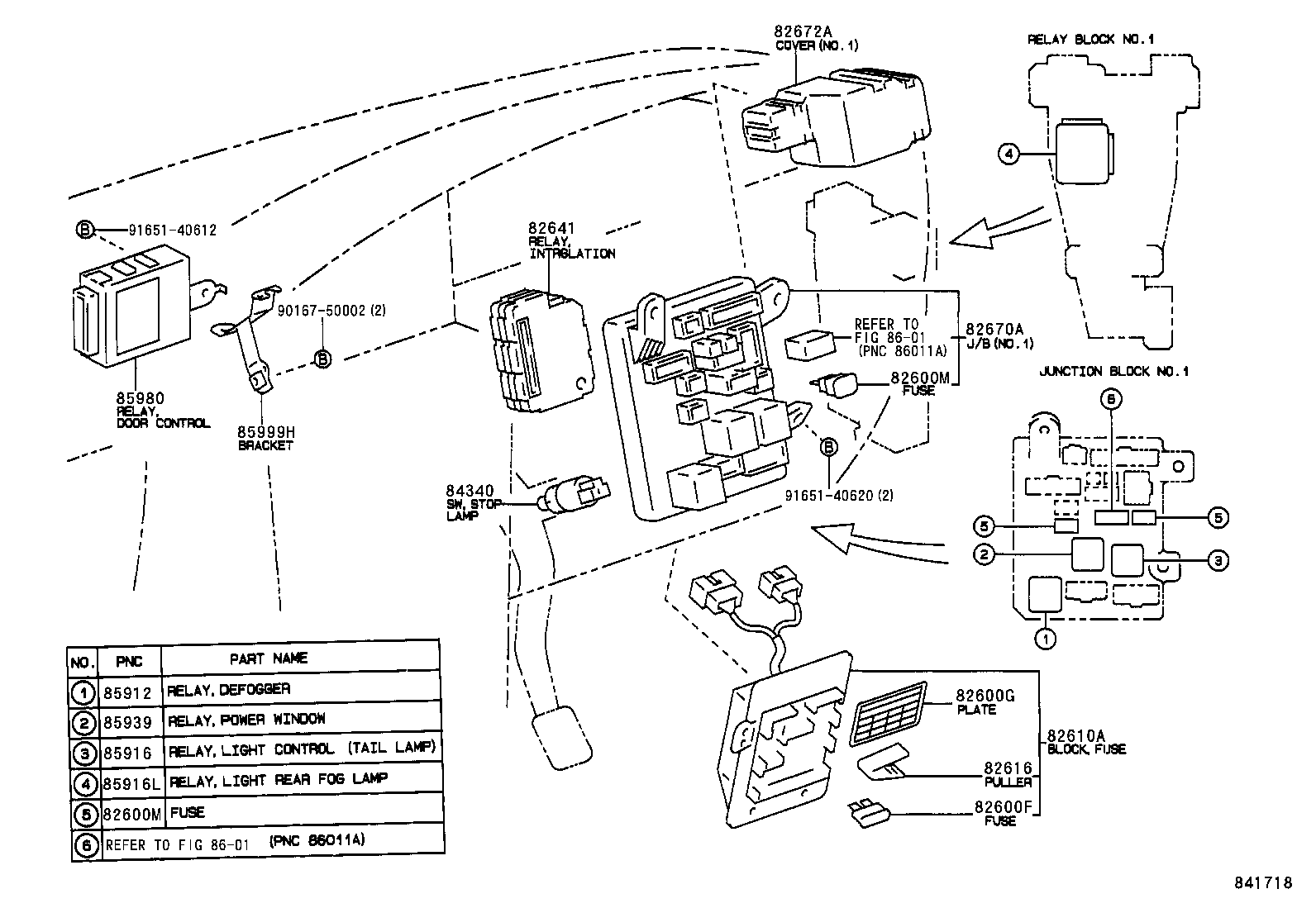 CAMRY JPP SED |  SWITCH RELAY COMPUTER