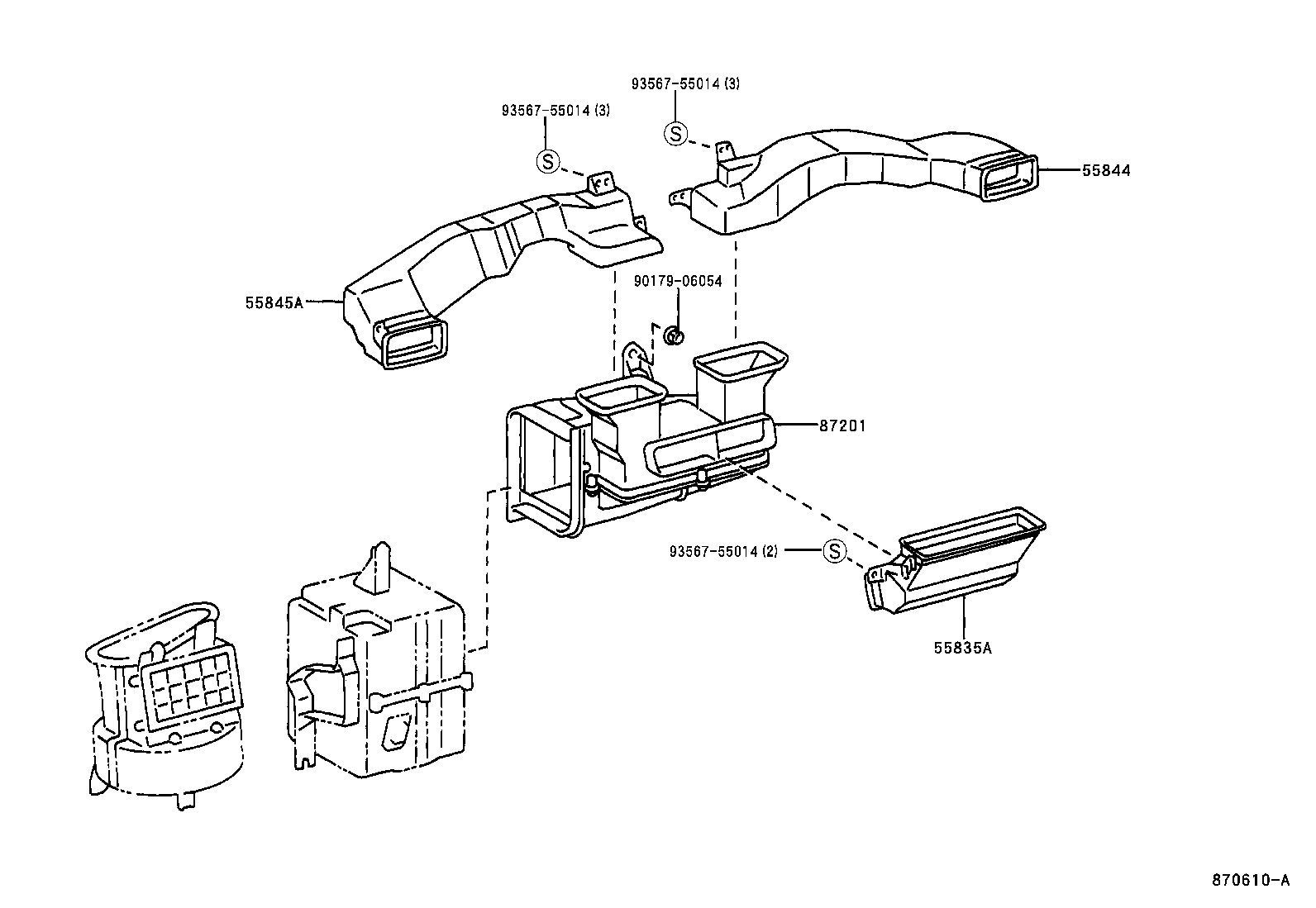  SOLUNA |  HEATING AIR CONDITIONING CONTROL AIR DUCT