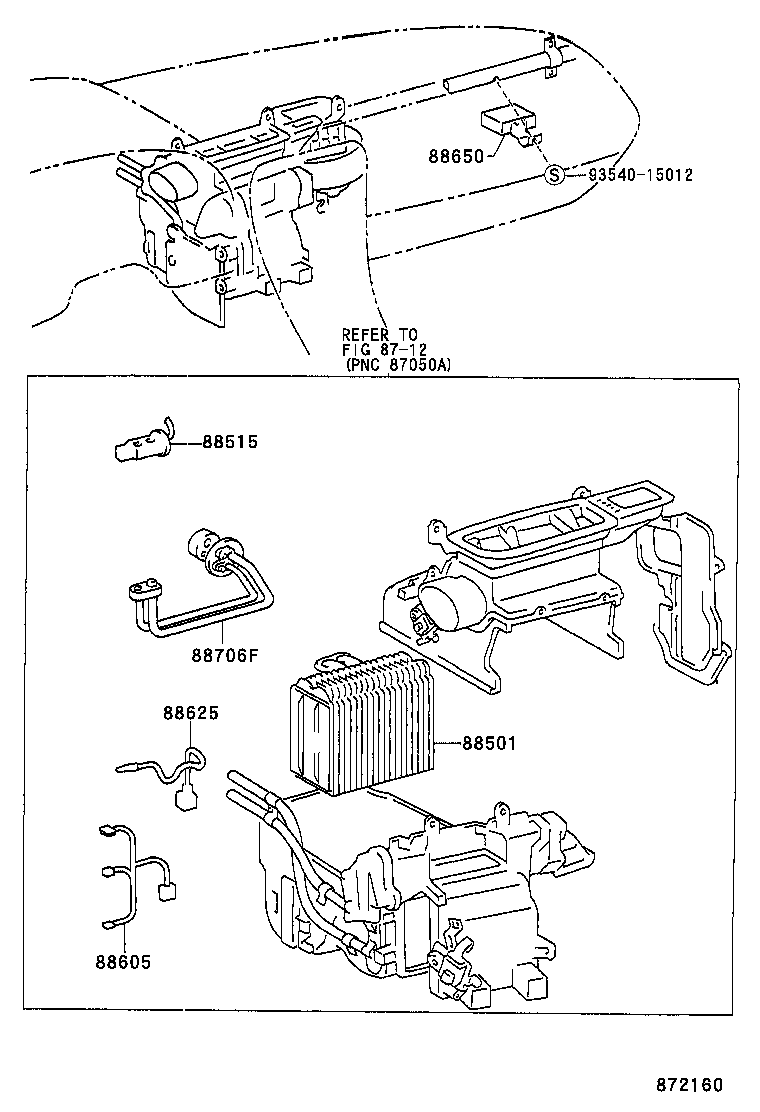  CAMRY JPP SED |  HEATING AIR CONDITIONING COOLER UNIT