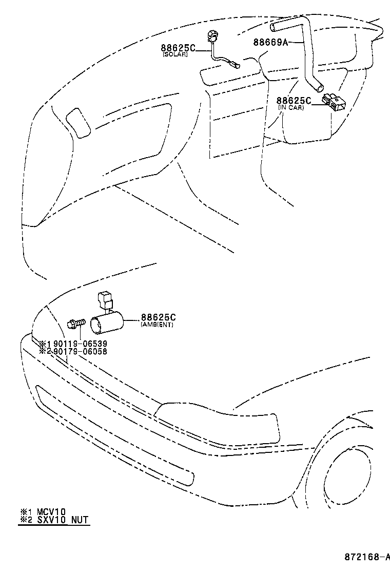  CAMRY JPP SED |  HEATING AIR CONDITIONING CONTROL AIR DUCT