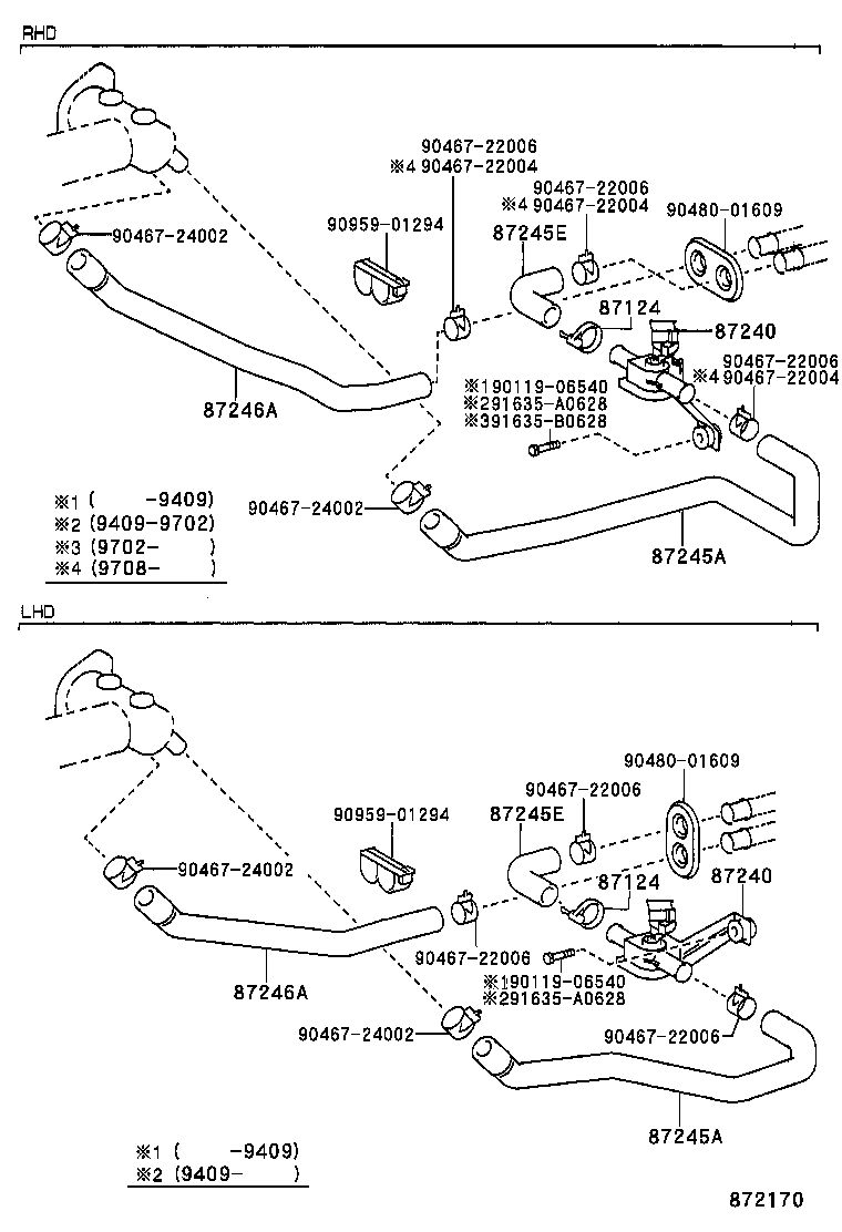  CAMRY JPP SED |  HEATING AIR CONDITIONING WATER PIPING