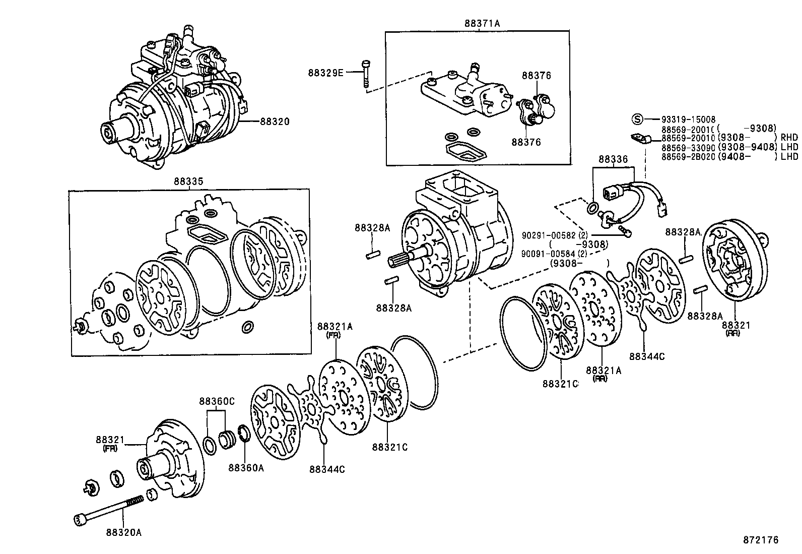  CAMRY JPP SED |  HEATING AIR CONDITIONING COMPRESSOR