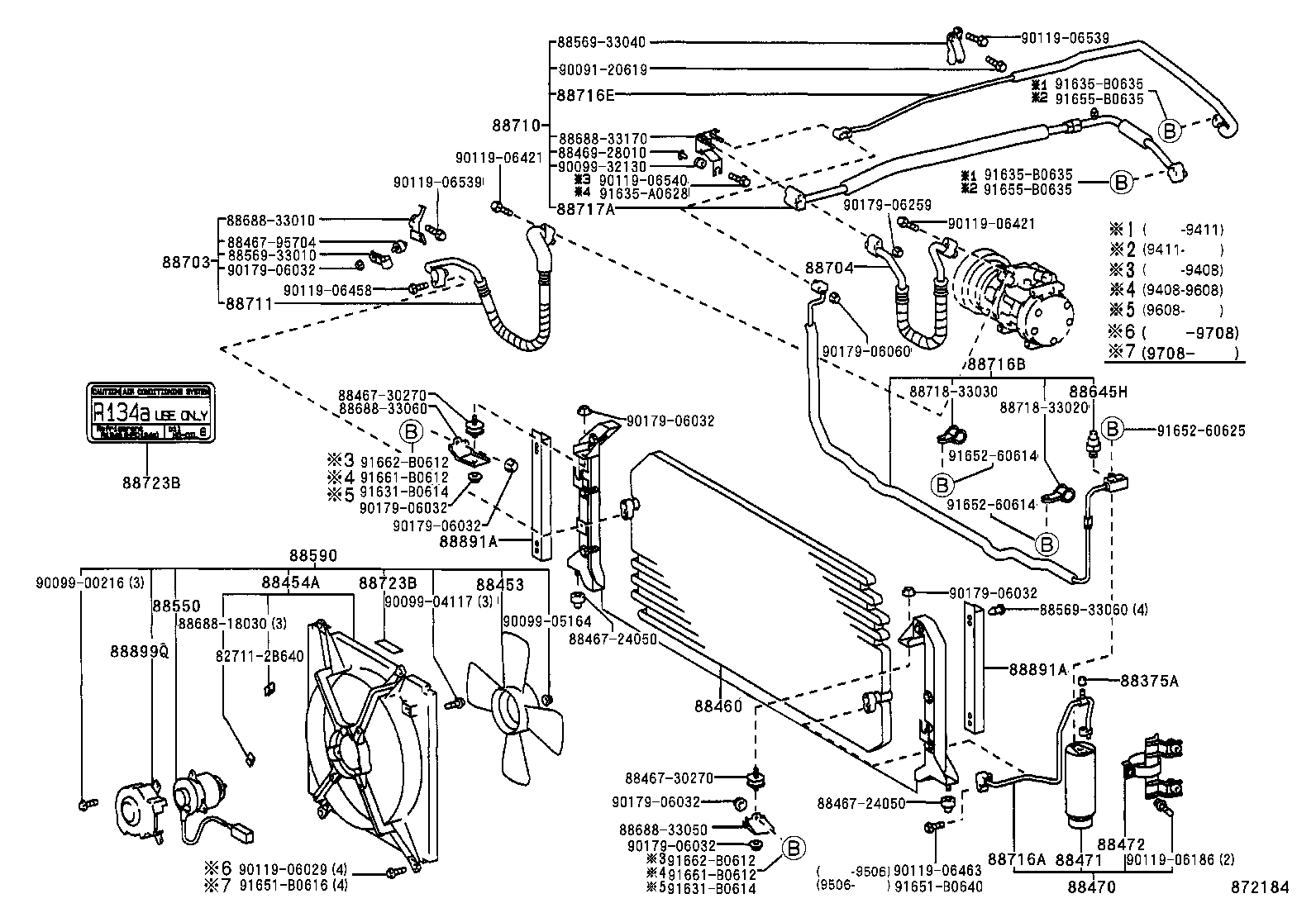 CAMRY JPP SED |  HEATING AIR CONDITIONING COOLER PIPING