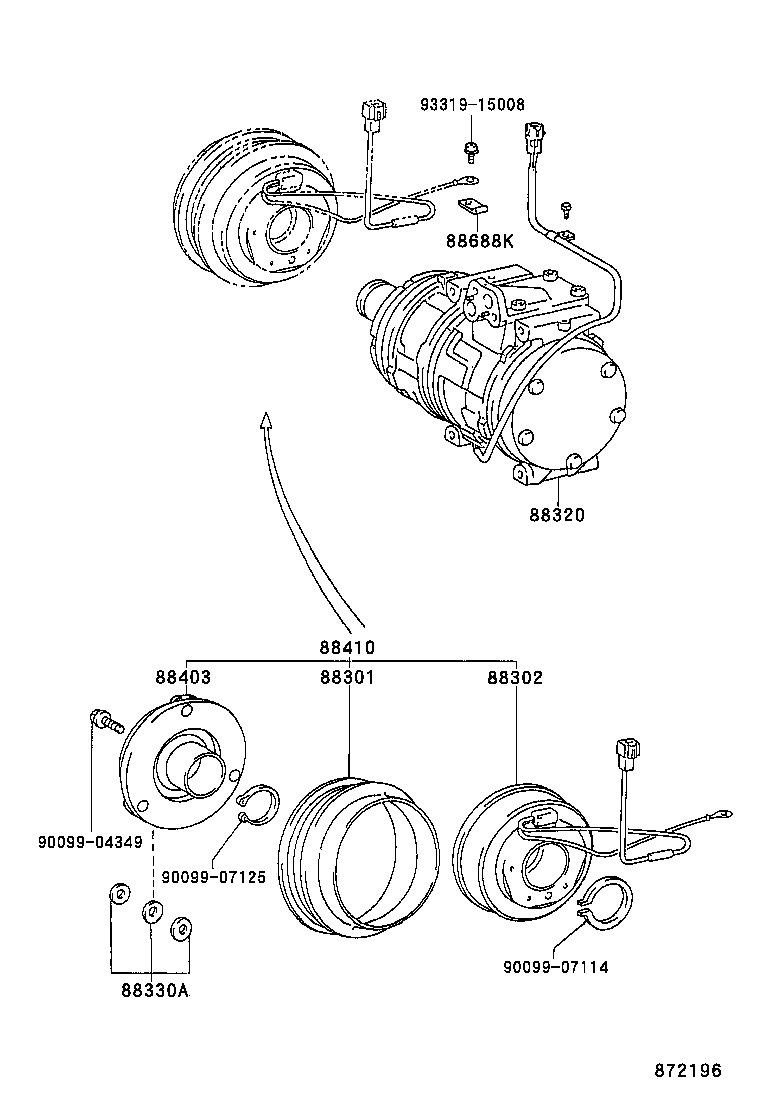  CAMRY JPP SED |  HEATING AIR CONDITIONING COMPRESSOR