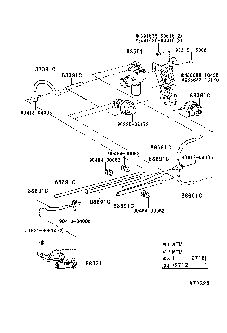  STARLET |  HEATING AIR CONDITIONING VACUUM PIPING