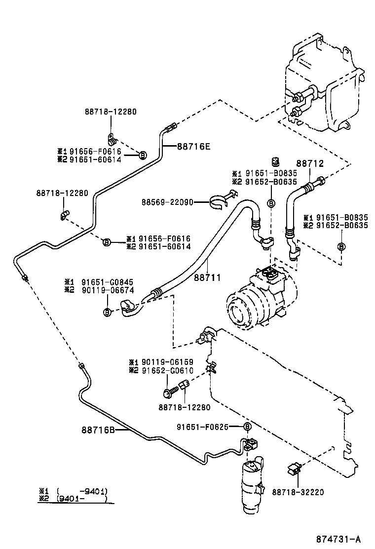  HILUX 2WD |  HEATING AIR CONDITIONING COOLER PIPING