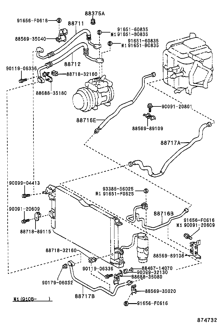  HILUX 2WD |  HEATING AIR CONDITIONING COOLER PIPING