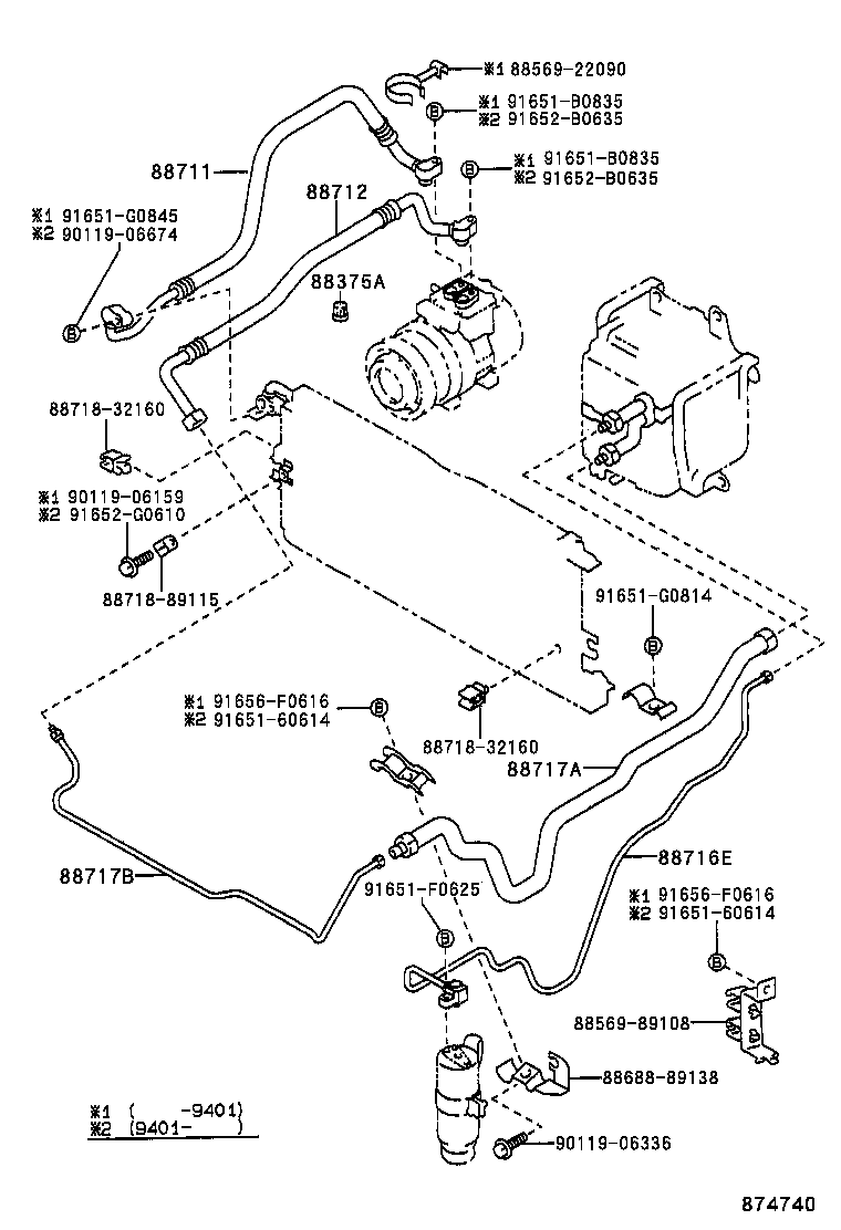  HILUX 2WD |  HEATING AIR CONDITIONING COOLER PIPING
