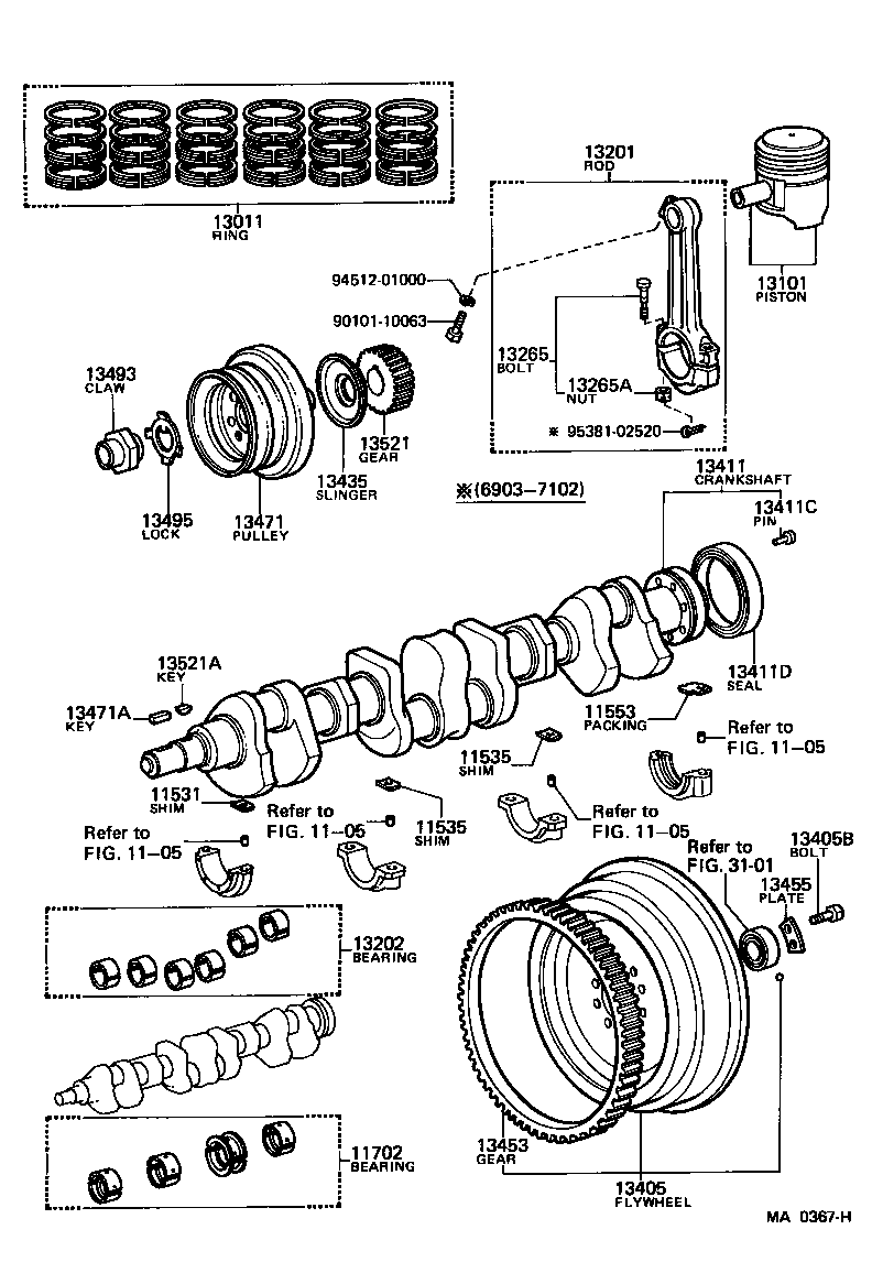  HEAVY DUTY TRUCK |  CRANKSHAFT PISTON