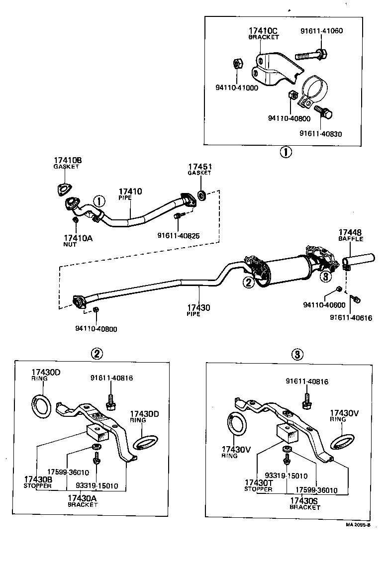  TOYOTA1000 |  EXHAUST PIPE