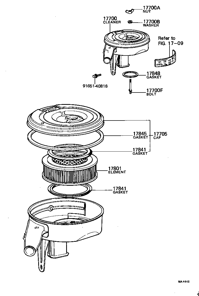  TOYOTA1000 |  AIR CLEANER