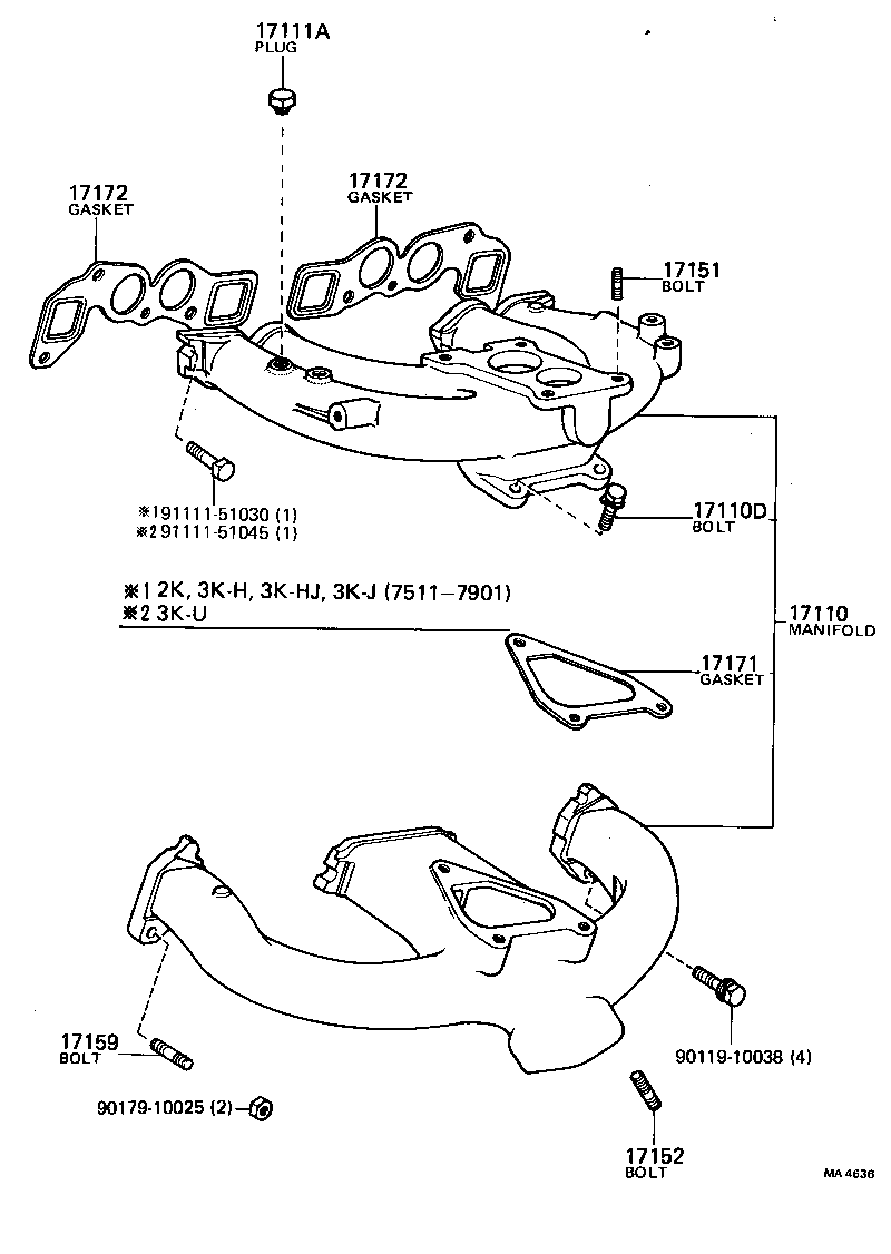  TOYOTA1000 |  MANIFOLD