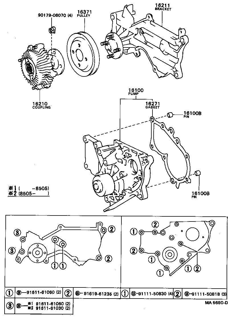  MODEL F |  WATER PUMP