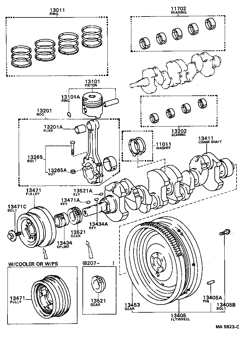  COASTER |  CRANKSHAFT PISTON