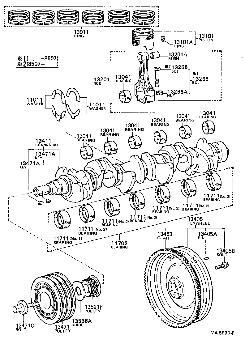  CRESSIDA |  CRANKSHAFT PISTON
