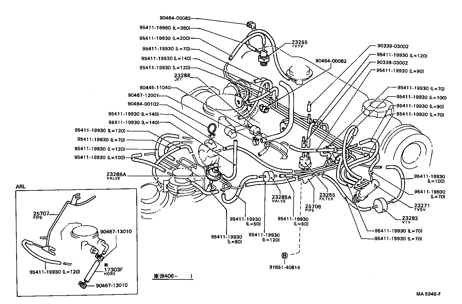  TERCEL |  VACUUM PIPING