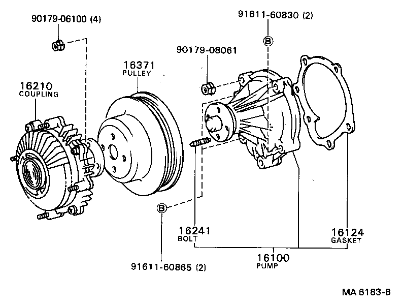  LITEACE VAN WAGON |  WATER PUMP